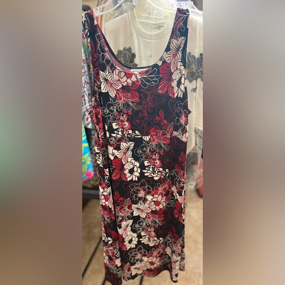 Vintage Sheri Martin NY Floral Sun Dress XL